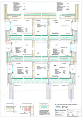 Coupe transversale du bâtiment