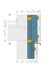 Finition de la tôle en façade