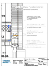 Detail Befestigung Fassadenelemente