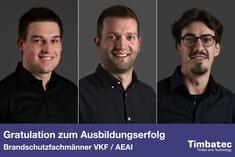 Herzliche Gratulation zur Brandschutz-Ausbildung VKF / AEAI