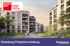 Einladung zur Swissbau 24 Projektvorstellung WÜB Zelgstrasse Uster